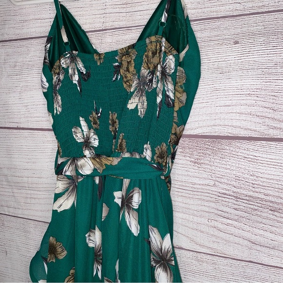 Purple Snow green floral dress - Picture 6 of 8